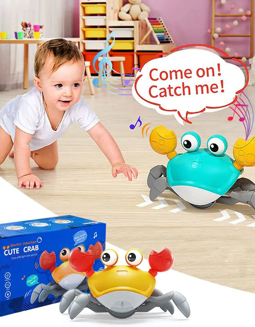 Load image into Gallery viewer, Cute Sensing Crawling Crab Baby Toys Interactive
