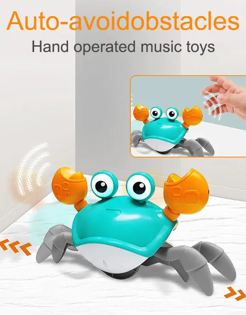 Load image into Gallery viewer, Cute Sensing Crawling Crab Baby Toys Interactive
