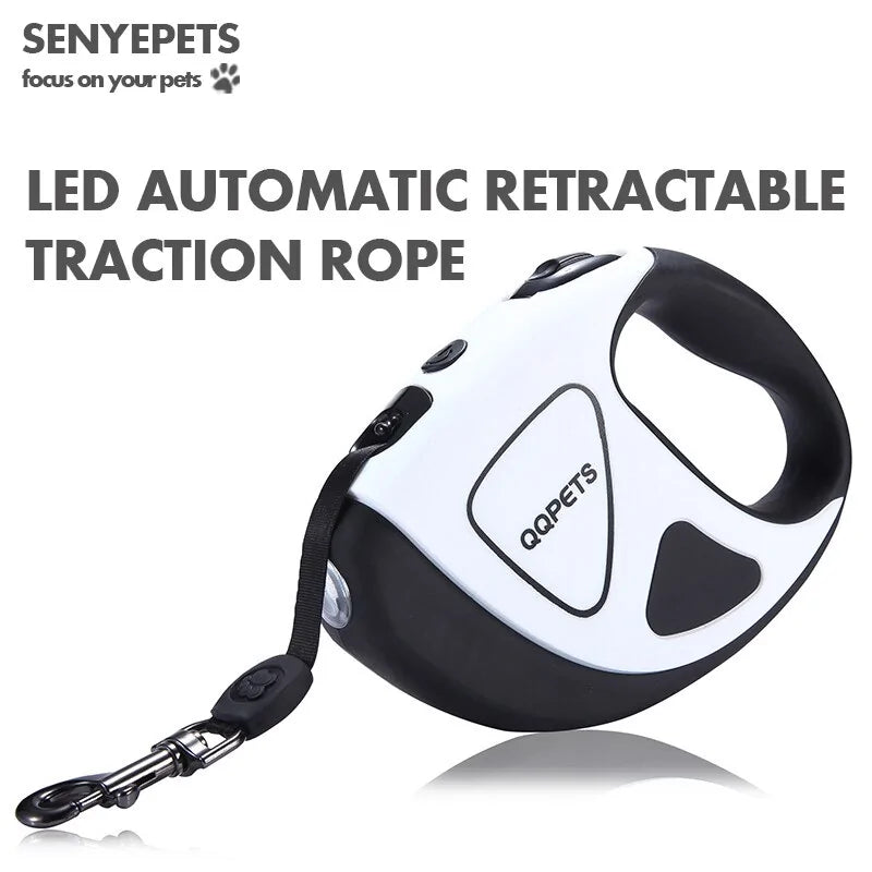 DL910 Pet Dog Automatic Retractable Leash with LED Night Safety